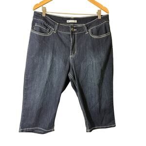 Women’s Lee Slender Secret Capri Blue Jeans, SZ 18